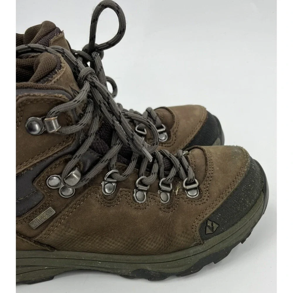 Vasque Kids Youth Brown Suede Waterproof Hiking Trail Boots Size 4